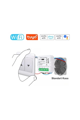 Tuya Uyumlu Wifi Perde Panjur Kepenk Kontrolcüsü