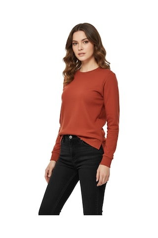 Linsolita Kadın Sıfıryaka Sweatshirt Bgl-st05116 Kiremit