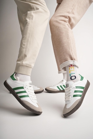 Muggo Jabbar Unisex Ortopedik Günlük Garantili Bağcıklı Yürüyüş Koşu Sneaker Spor Ayakkabı Yeşil