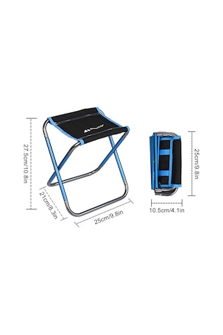 Gajeena Alüminyum Cep Boy Camo Çıkma Sandalye - Kamp, Balıkçılık, Mangal İçin Taşınabilir Dış Mekan Oturma Aleti Çok Renkli