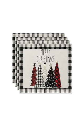 Flybuy Adet Noel Ağaçları Kar Pembe Noel Masa Örtüleri Kış Masa Örtüleri N Beyaz, Yumuşak Ve Dayanıklı, Mükemmel Dekorasyon Beyaz