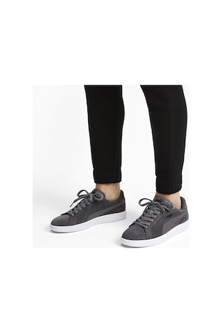 Puma Smash v2 Erkek Günlük Spor Ayakkabı 364989-32 Gri-Beyaz Gri - Beyaz
