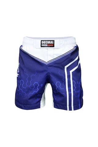Dosmai Dijital Baskılı Hexagon Mma Spor Şort Mavi Mms224