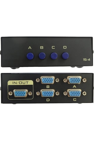 Alfais AL4841 4 Port VGA Switch 1920x1440