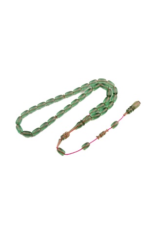 Burhan Sağlam Özel Seri Halkalı İmame Kapsül Kesim 12x7 Mm Ateş Kehribar Sistem Püsküllü Tesbih Bs24635