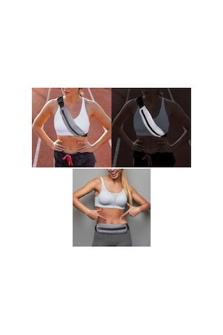 Rebuwo Çok Fonksiyonlu Reflektörlü Sporcu Bel Çantası