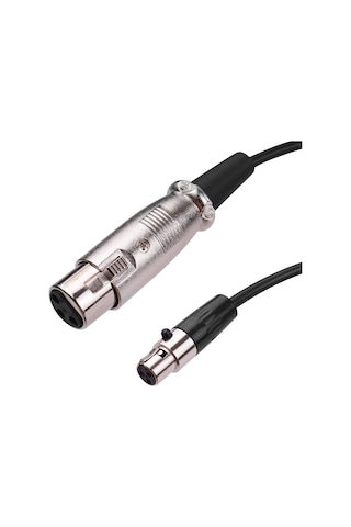 Ruicoo 2m Siyah Mini Xlr Ta3f 转xlr Ses Kablosu - Abs+açık Bakır - Ev/stüdyo/mikrofon Bağlantısı - Gürültü Engeli Ve Dayanıklı