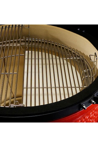 Kamado Joe Big Joe I Seramik Kömürlü Barbekü Kömürlü Mangal Kırmızı