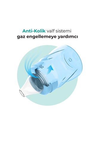 Mamajoo Damlatmaz Kulplu Bardak, 160 Ml, Powder Blue Mavi