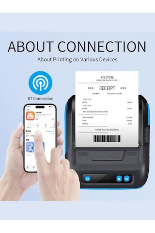 Mht-p29l 80mm Bluetooth Termal Etiket & Fiş Yazıcı Ip54 Suya Dayanıklı, Depo & Lojistik Kullanım