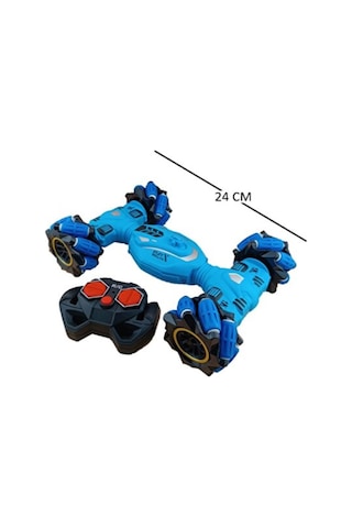 Rc Drift Araba Yan Yan Giden Speed Atan Led Işıklı Uzaktan Kumandalı 360 Derece Dönen Stunt Rc Araba Mavi