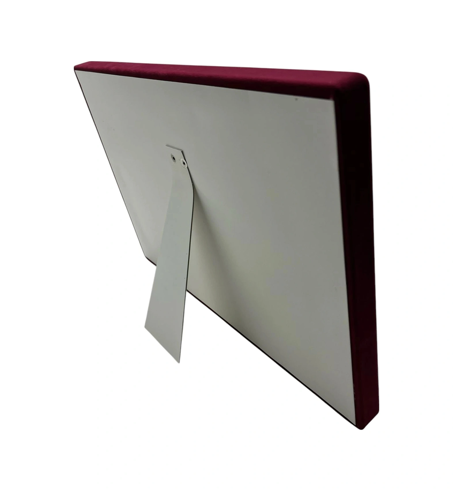 Süet Kumaş Bordo 34-24 Cm Ayaklı 18 Pedli Kolye Tabla Stand