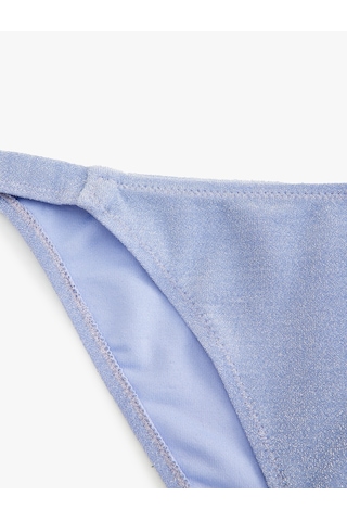 Koton Parıltılı Slip Bikini Altı Astarlı Lila 4sak00102mm