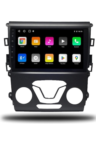 For-ford Mondeo 2013-2018 -9''android Gerçek 2+32 Gb / 4 Çekirdek 1.6ghz / Wıfı 5.0ghz / Bt 5.4-kablosuz Carplay-ahd Hd Geri Görüş Kamera 9"