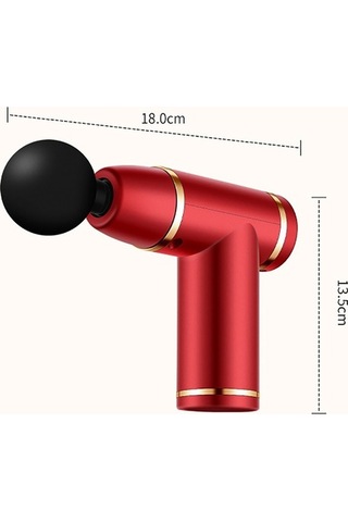 Wondernest Titreşimli Masaj Tabancası, Kas Gevşetici Fasya Aleti, Gr Kırmızı