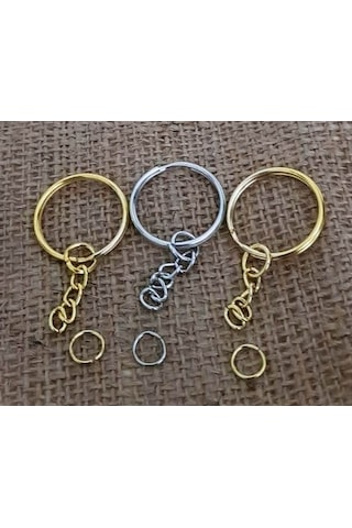 Anahtarlık Halkası Gold-Gümüş Süsleme Için Kullanılan Anahtarlık