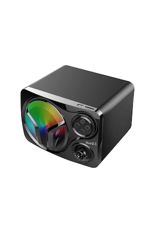 2+1 Bluetooth Lu Hoparlör Ses Sistemi Fm Radyo Sd Usb Led Işıklı