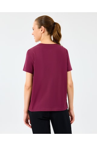 Skechers W Light Fabric T-shirt Kadın Bordo Tshirt S2520239-3877 Bordo
