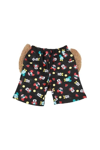 Sea Bubbles Mickey Erkek Çocuk Şort Siyah