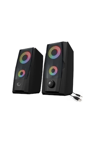 Rampage Rms-x9 2.0 Rgb Işıklı Multimedia 5v 30db Gaming Oyuncu Speaker Kdo