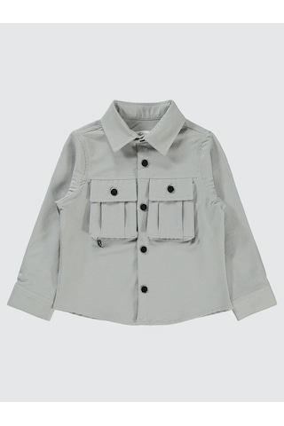 Civil Boys Erkek Çocuk Gömlek 2-5 Yaş Gri Gri