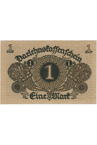 Almanya 1 Mark 1920 Weimar Cumhuriyeti Dönemi 1920-24 Arası Kullanılmıştır. Çil -