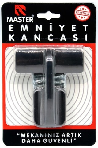 Lüks Emniyet Kancası siyah emk-02b