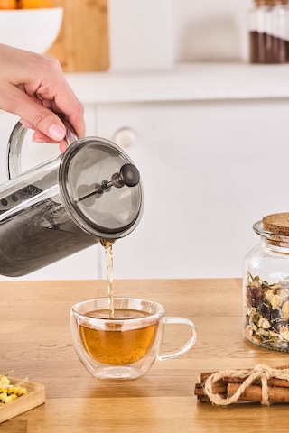 Karaca Alina French Press Gri 600 Ml Gri