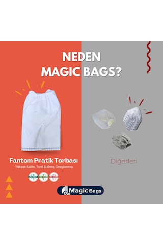 Magic Bags Fantom Elektrikli Dik Süpürge 15 Adet Sentetik Bez Torba