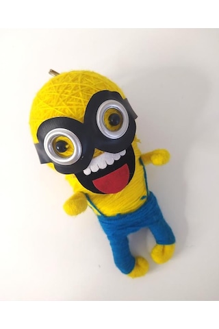 Minions Örgü Keçe İlginç Anahtarlık Çanta Süsü Oyuncak Aksesuar