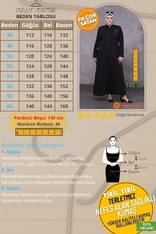 Kadın Büyük Beden Kışlık Tesettür Pardesü Tam Boy 001
