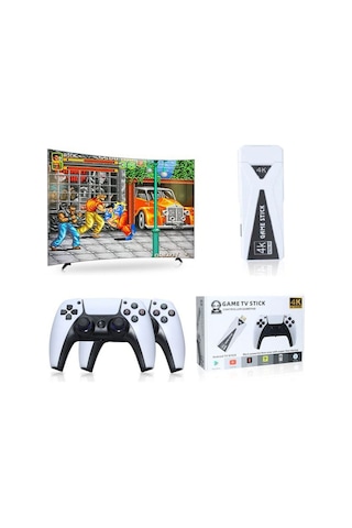 M10 Hdmı 4k Kablosuz Tv Stick 10000+oyun Android Retro Oyun Konsolu