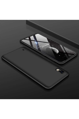Samsung Uyumlu Galaxy A10 Kılıf Zore Ays Kapak-Siyah
