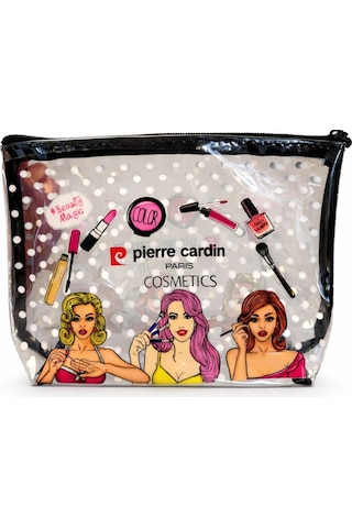 Pierre Cardin Cosmetics Iconic Beauty Şeffaf Makyaj Çantası