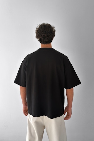 Flaw Atelıer Basic Boxy Fit Siyah Tişört-29575