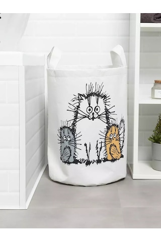 Joyarty Çamaşır Sepeti "tüylü Kediler" 75 Lt. 232772332 Siyah