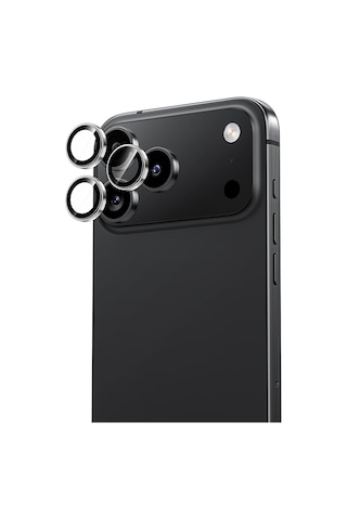 Apple Uyumlu iPhone 17 Pro Max Benks Ar Glass Warrior Premium Cam Kamera Lens Koruyucu Gri