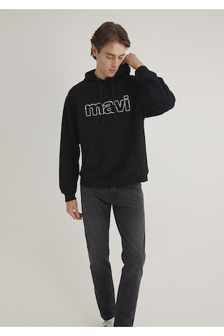 Mavi - Mavi Logo Baskılı Siyah Sweatshirt 0s10196-900 Siyah