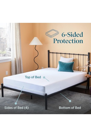 Lexroo Encasement Mattress Protector - Queen/white Çok Renkli