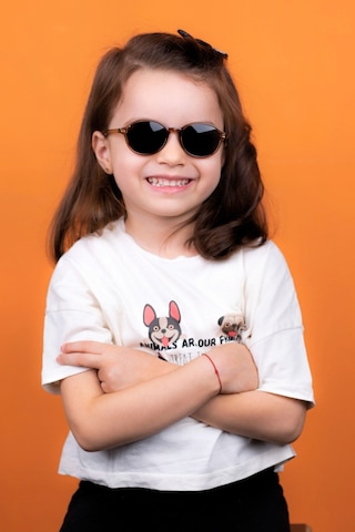 Yeni Unisex 0-2 Yaş Polarize Kahverengi Çocuk Güneş Gözlüğü Kahverengi