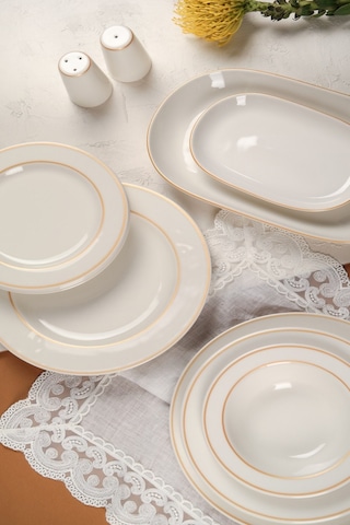 Porser Altın File Yemek Takımı 12 Kişilik 53 Parça Bns53ykprs1080 Çok Renkli