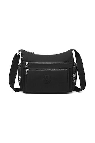 Smart Bags 1115 Krınkle Kumaş Postacı Çantası (Siyah) Siyah