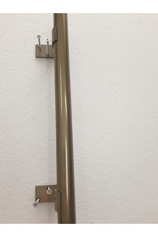 Alüminyum Merdiven Tutamak, Bronz, Korkuluk Yaşlı Engelli Duvar Tutamağı 250 Cm. Istenilen Ölçüde 250 Cm'ye Kadar
