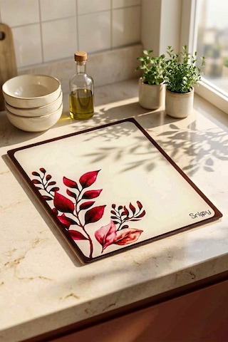 Snippy Bloom - Cam Kesme Tahtası Cam Kesim Panosu Dekoratf Cam Kesim Tablası 29 X 34 Cm Çok Renkli