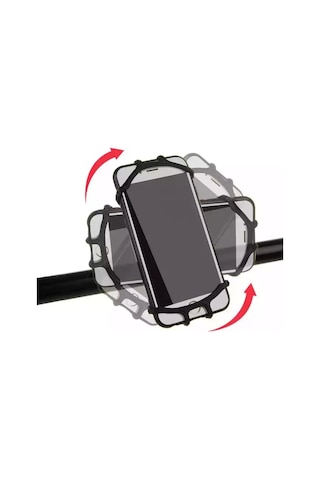 4.7-6.5 Inc Silikon Bisiklet, Scooter Telefon Tutucu