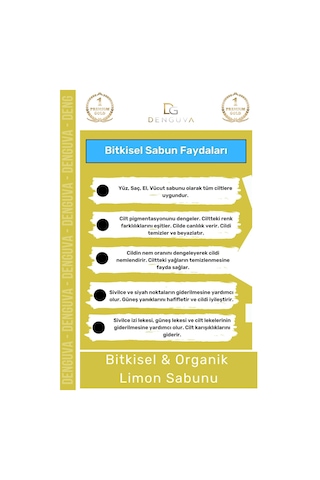 %100 Doğal Güzel Kokulu El Yüz Saç Vücut Cilt Orijinal Limon Sabunu - 2 Adet Karışık