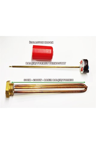 Balçık Güneş Enerji Isıtıcısı 30cm Bakır 2000w+termostat+kapak