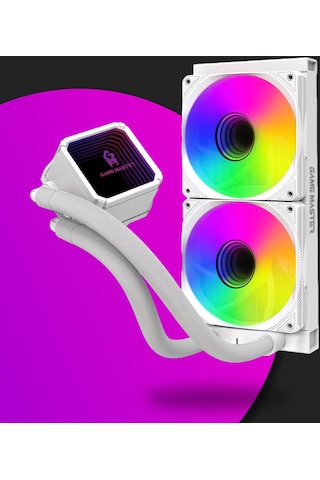 Game Master 2 Fanlı Argb 240mm Watercooler Beyaz Sıvı Soğutma
