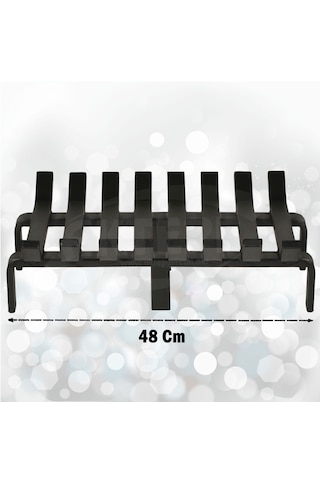 48 Cm X 32 Cm 8 Çubuklu Ekstra Şömine Izgarası Dar Gözlü Izgara