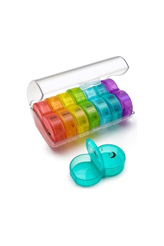 Haftalık Günde 2 Kez Ilaç Kutusu, Büyük 7 Günlük Hap Kutusu, Günlük Vitamin Kutusu Ila Kutusu, Ilaç Takviyeleri Için Kutu 44718738